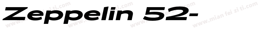 Zeppelin 52字体转换